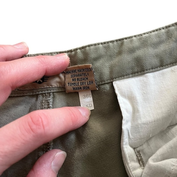 Fargo men’s cargo shorts with pockets size 36 waist utility 100% cotton green - Picture 4 of 10